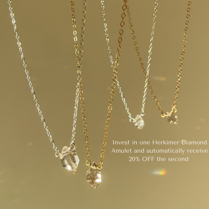 Herkimer Diamond Amulet 17"