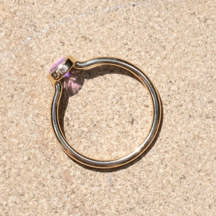 Empowered Solitaire Amethyst Ring