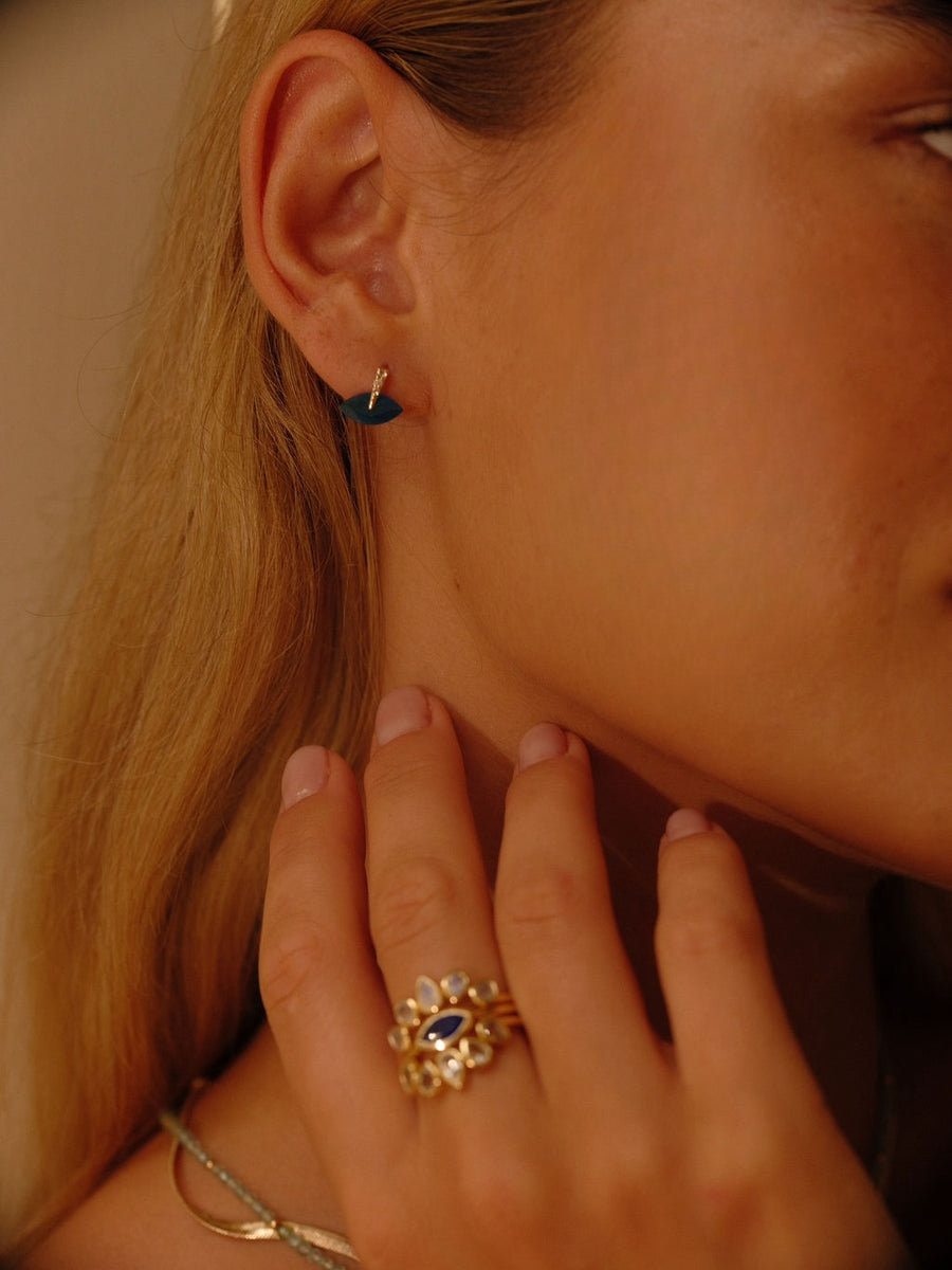 Higher Self Blue Apatite Earrings