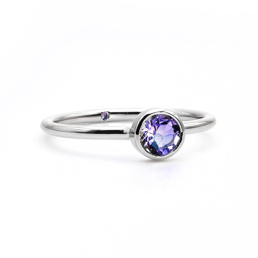 Empowered Solitaire Amethyst Ring