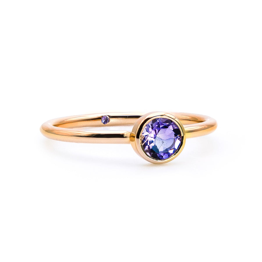 Empowered Solitaire Amethyst Ring