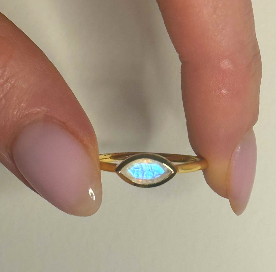 Third Eye Moonstone Ring