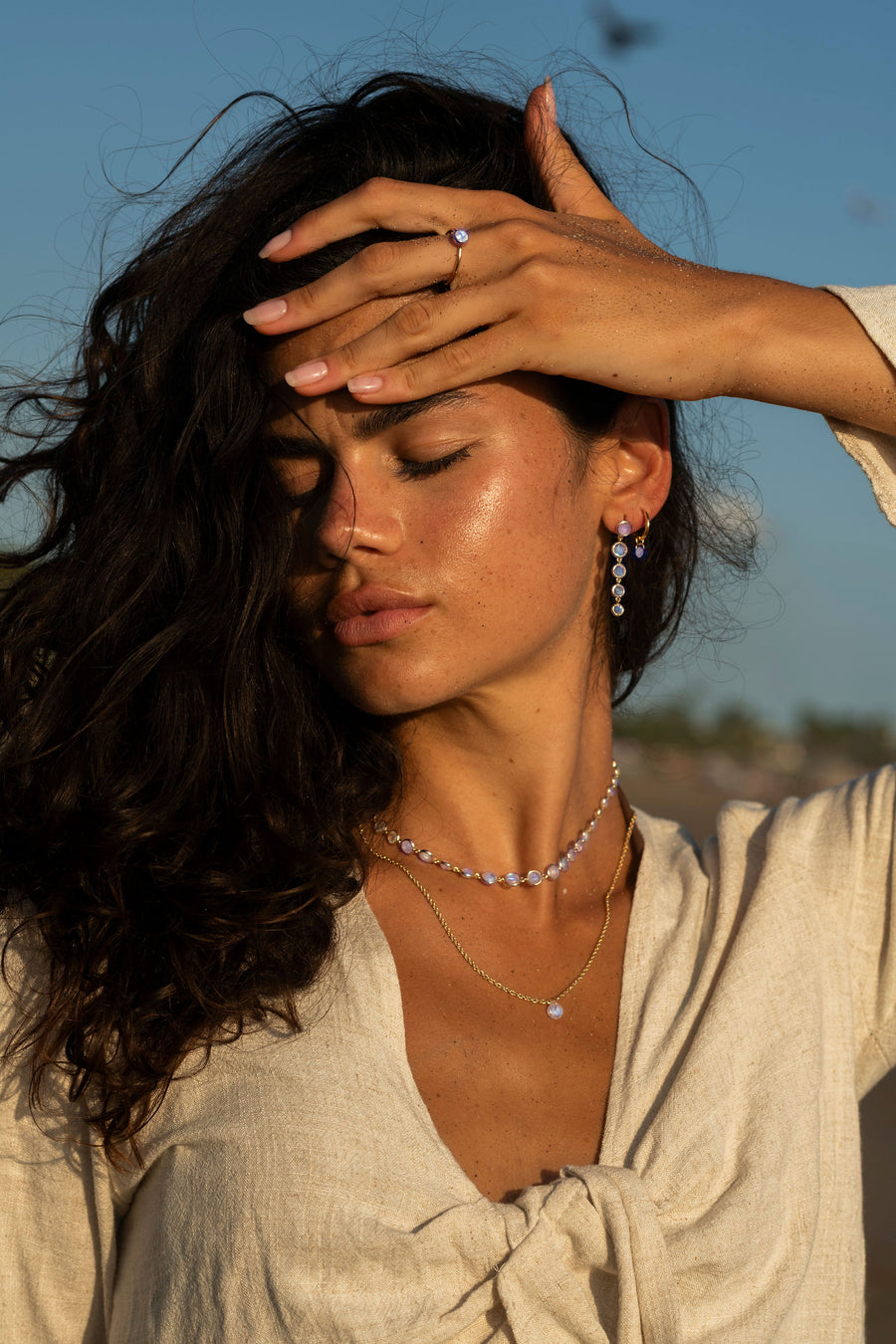 Empowered Moonstone Drop Earrings