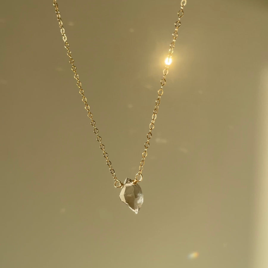 Herkimer Diamond Amulet *MINI* 15"