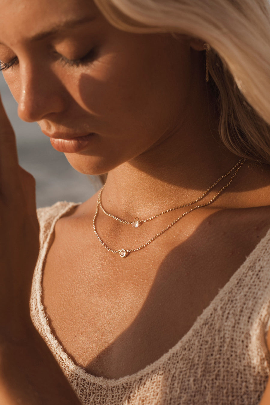 Empowered Clear Quartz Bezel Amulet