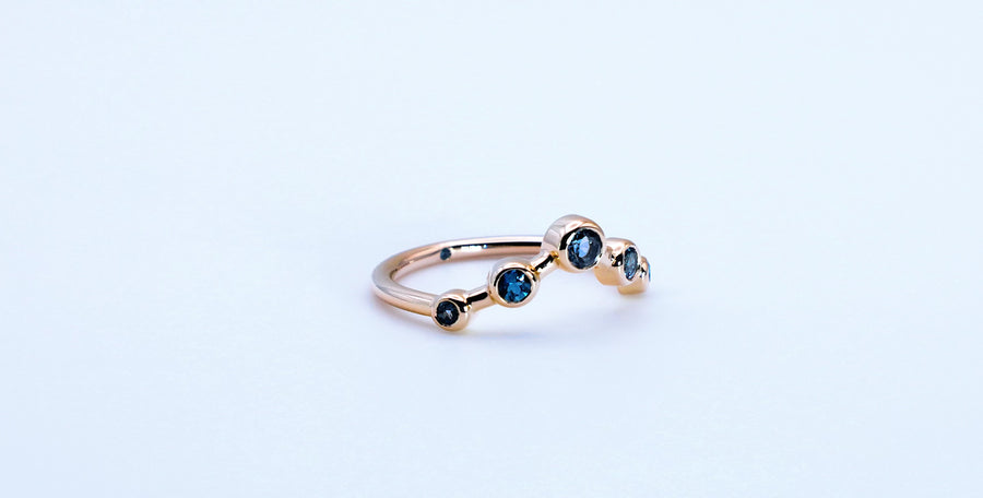 Empowered Crown Blue Topaz Ring