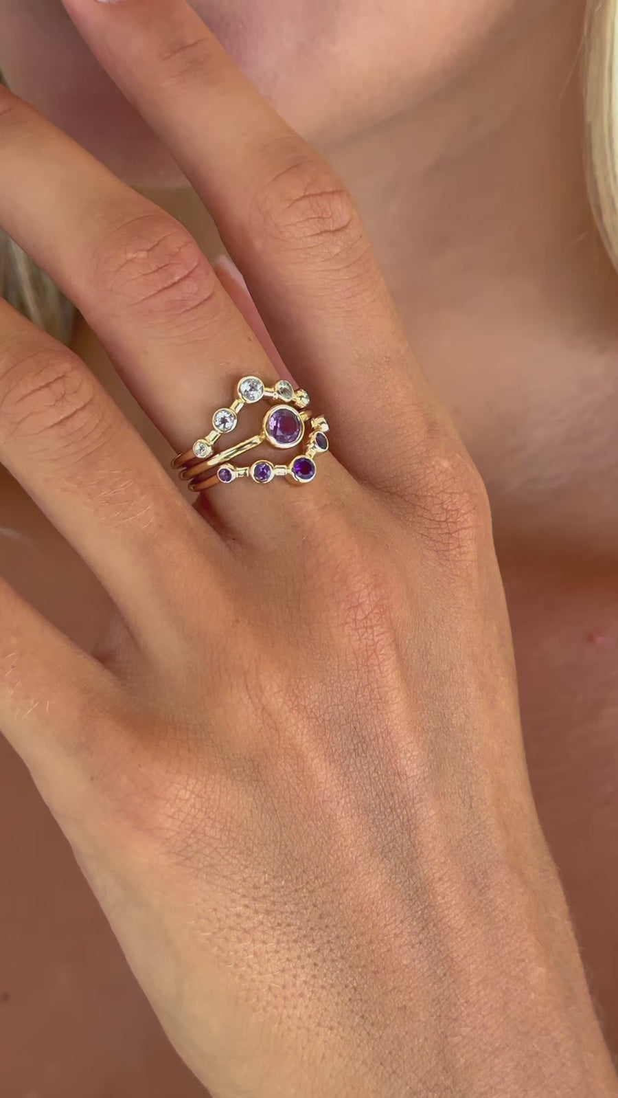 Empowered Solitaire Amethyst Ring