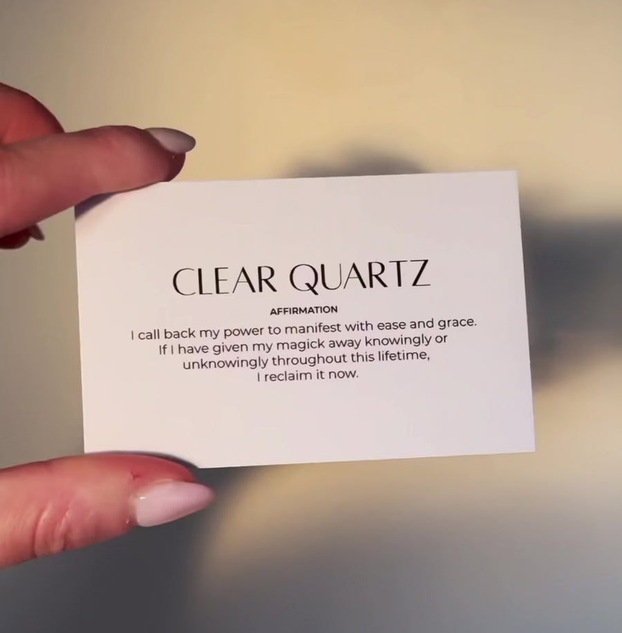 Empowered Clear Quartz Amulet