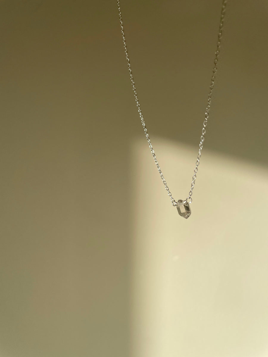 Herkimer Diamond Amulet *MINI* 15"